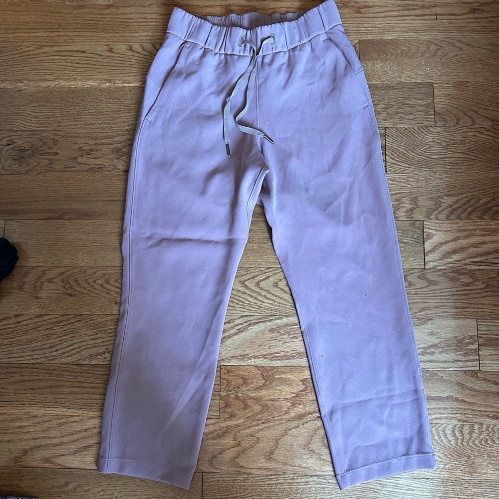 lululemon athletica On the Fly Crop Pants - Dusty Pink